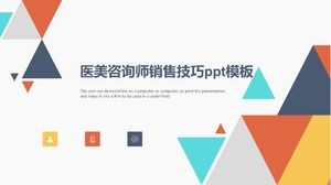 Șablon ppt de abilități de vânzări de consultant medical de frumusețe
