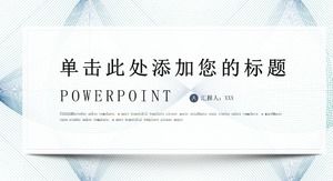 Prosta linia biznesowa podsumowanie pracy szablon PPT