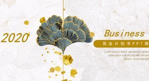 Sastra dan seni kreatif yang indah meninggalkan template PPT