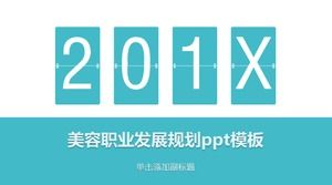Modello ppt del piano di sviluppo della carriera di bellezza