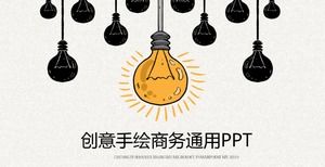 Plantilla PPT universal creativa pintada a mano.