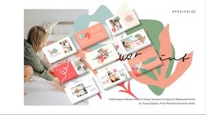 Plantilla ppt de estilo Mori del Departamento de Arte