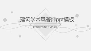 Modelo de ppt de defesa de vento acadêmico de arquitetura