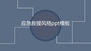 Modello ppt in stile salvataggio di emergenza