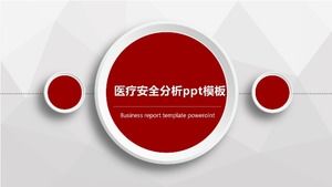 Medizinische Sicherheitsanalyse ppt-Vorlage