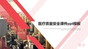 Modelo de ppt de material didático de qualidade e segurança médica