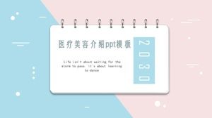 Modèle ppt de présentation de beauté médicale