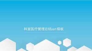 Departament medyczny szablon podsumowanie zarządzania ppt