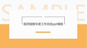 Templat ppt ringkasan kerja tahunan penjualan farmasi