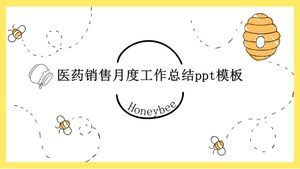 Modelo de ppt de resumo de trabalho mensal de vendas farmacêuticas