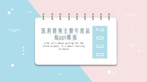 Templat ppt ringkasan eksekutif penjualan farmasi tahunan