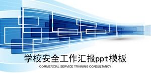 School safety work report ppt template