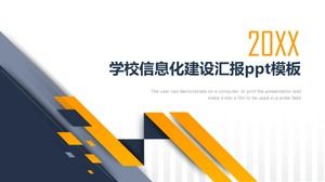 School information construction report ppt template