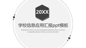 Okul bilgileri uygulama raporu ppt şablonu