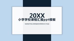 Modèle ppt de rapport sur le programme d'études de l'école primaire