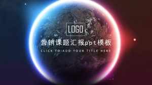 Marketing topic report ppt template