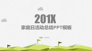 Aile günü etkinliği özeti ppt şablonu