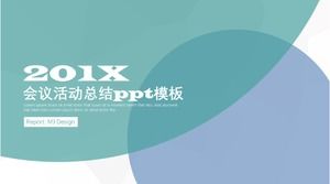 Modèle ppt de résumé de l'activité de la conférence