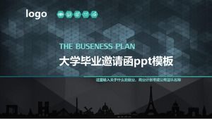 Modèle ppt d'invitation à l'obtention du diplôme universitaire