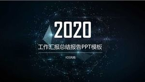 Gwiazda tle szablonu raportu mikro-stereoskopowe podsumowanie pracy ppt