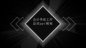 Templat ppt ringkasan kerja kuartal akuntansi