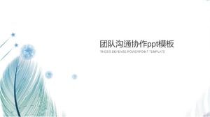 Plantilla ppt de comunicación y colaboración en equipo