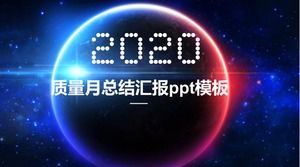 Quality month summary report ppt template