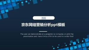 Jingdong network marketing analysis ppt template