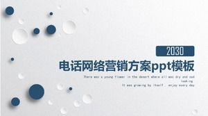 Telephone network marketing plan ppt template