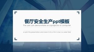 Șablon ppt de producție de siguranță în restaurant