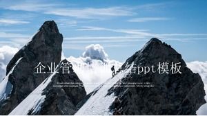 PPT-Vorlage für die Zusammenfassung der Business Management-Schulung