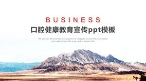 Modèle ppt de publicité pour l'éducation à la santé bucco-dentaire