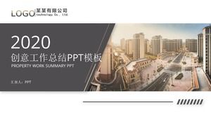 Modelo de ppt de relatório de trabalho criativo