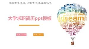 Modelo de ppt de currículo de emprego universitário