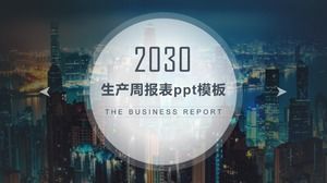 Plantilla ppt de informe semanal de producción