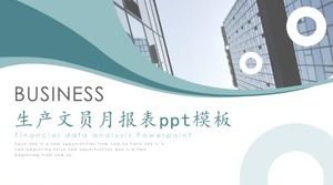 Ppt-Vorlage für den monatlichen Bericht des Produktionsmitarbeiters