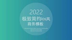 Modèle PPT général d'entreprise de style ios dégradé simple