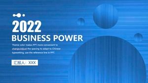 Синий минималистский шаблон плана работы индустрии ветровых технологий п.п.