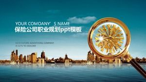 Modello ppt per la pianificazione della carriera della compagnia assicurativa