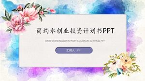 Șablon ppt de plan de proiect de capital de risc în stil de afaceri