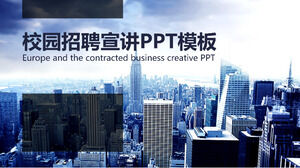 Plantilla ppt de presentación de reclutamiento de campus