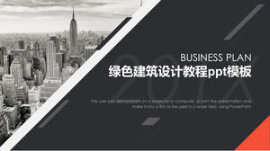 Green building design tutorial ppt template