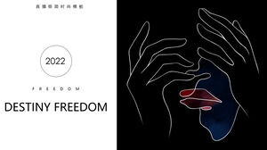 2020 minimalistische Mode-Live-Übertragung ppt-Vorlage