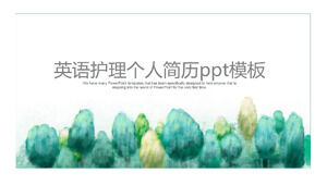 Angielski pielęgniarski osobisty szablon CV ppt