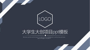 Modello ppt del grande progetto di innovazione degli studenti universitari