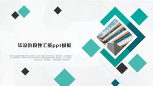 Modèle ppt de rapport d'étape d'achèvement