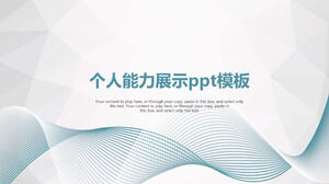 Șablon ppt de afișare a capacității personale