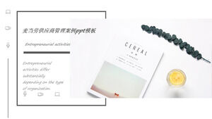 Șablon ppt de caz de management al furnizorilor McDonald's