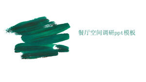 Ppt-Vorlage für die Restaurantraumforschung