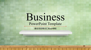 건설 프로젝트 보고서 PPT 템플릿